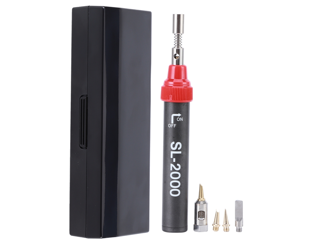 Kit De Soldadura A Gas 5 En 1, Herramienta De Soldadura De Butano Puro, 11 Ml, Sl-2000k, Puntas Múltiples