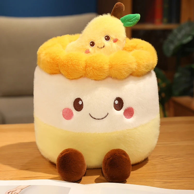 (amarillo, 30 Cm) Muñeco De Peluche Con Forma De Pastel, Muñeco De Manualidades Para Niños.