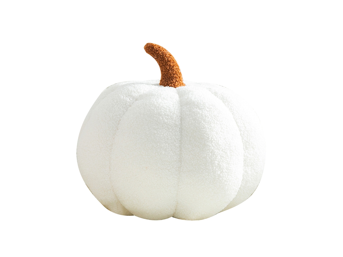 2026-almohada De Calabaza 35cm Blanca Bonita Lavable Confortable Peluche Para Decoración De Halloween