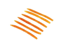 2026rebe-6pcs/set Cebo De Pesca Gusano Noodle Resistente A Mordeduras Pvc Blando Magot Gusano Artificial Naranja Amarillo