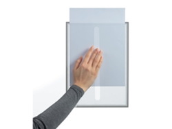 Tarjeta De La Información DURABLE  Formato A4 autoadhesivo estático (Gris)
