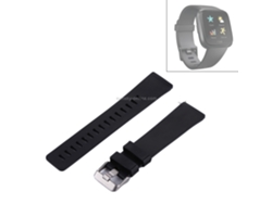 Para Fitbit Versa/Versa 2, correa de reloj de silicona sencilla y elegante (violeta).