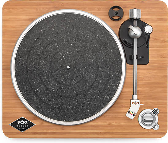 Tocadiscos MARLEY Stir It Up Inalámbrico (Bambu - Semi-Automático - Correa - Velocidad: 33 1/3 - 45)