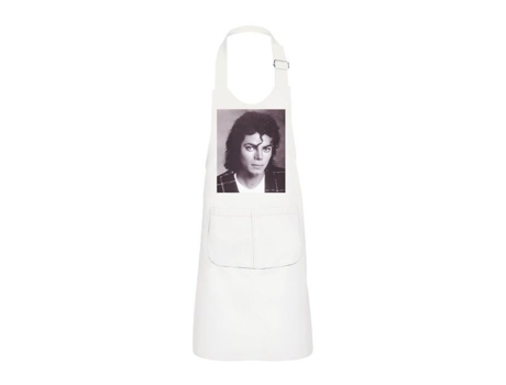 Delantal infantil 2 bolsillos de cocina blanc michael jack