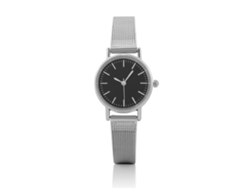 Reloj De Pulsera Ulzzang Para Pareja, Analógico De Cuarzo, Redondo, Con Correa De Aleación, Negro, Talla S