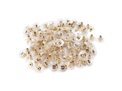 200 Piezas De Cierres De Silicona Transparente Para Pendientes, Tornillos Para Manualidades Y Accesorios De Joyería.