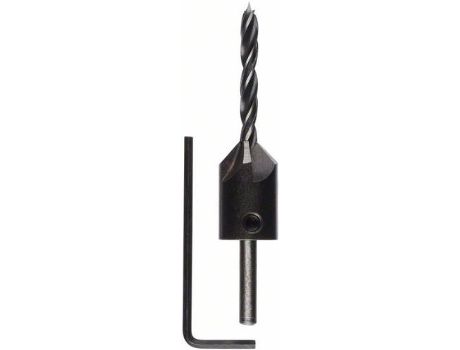 Brocas BOSCH en Espiral para Madera con Avellanador 5 mm