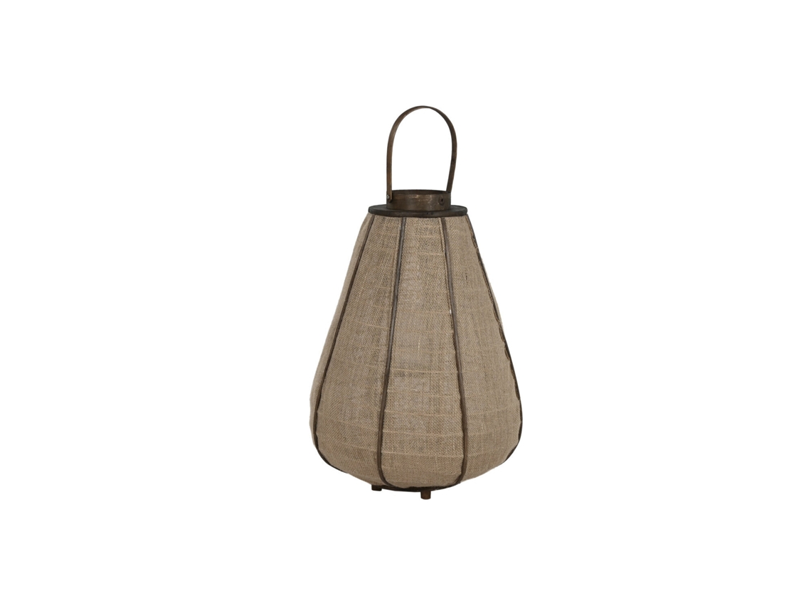 Portavela Yute Bambú Natural 41,5x41,5x72cm