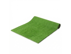 Césped artificial para exteriores de 100x400cm con drenaje, 10 mm, césped sintético verde.