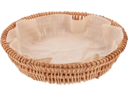 Cesta De Mimbre Tejida Para Restaurantes Elegantes, Cesta De Almacenamiento Y Picnic De Color Marrón.
