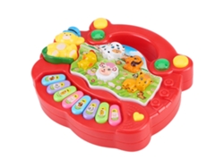 2026-juguete Piano Musical Educativo Para Bebés Granja Animal Juguetes Musicales Desarrollo Regalos Niños Rojo
