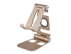 Soporte Para Teléfono (plegable Y Portátil) Nuevo Soporte Plegable Portátil Para Streaming En Vivo Para Ipad, Tableta Y Teléfono De Viaje (dorado)