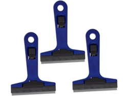 Piezas De Raspadores De Limpieza Portátiles Azules Con Cuchillas Gruesas Extraíbles Para