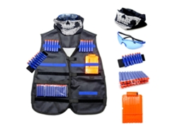 Kit De Chaleco Militar Infantil Con Equipo De Simulación Seguro: Regalo Ideal Para Jugar Al Aire Libre.