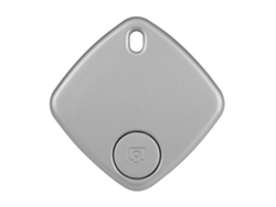 Rastreador Bluetooth Anti-pérdida Smart Finder Mini Localizador De Llaves, Mascotas Y Carteras Con Alarma Plata