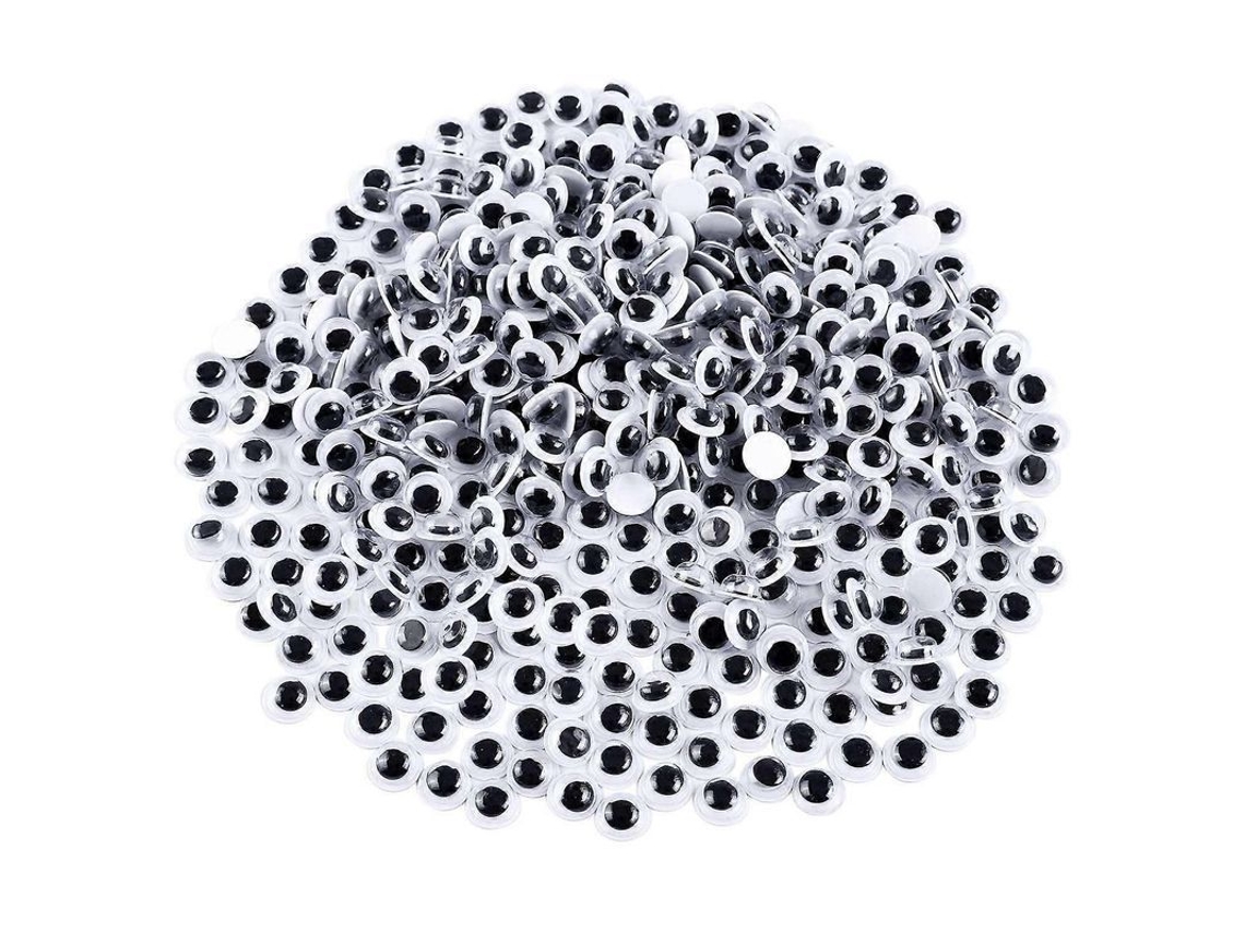 1000 Ojos Móviles Autoadhesivos Para Manualidades De Bricolaje De 6 Mm