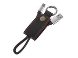 Jortmrd 3 Llaveros Cuero Con Usb-c, Android.