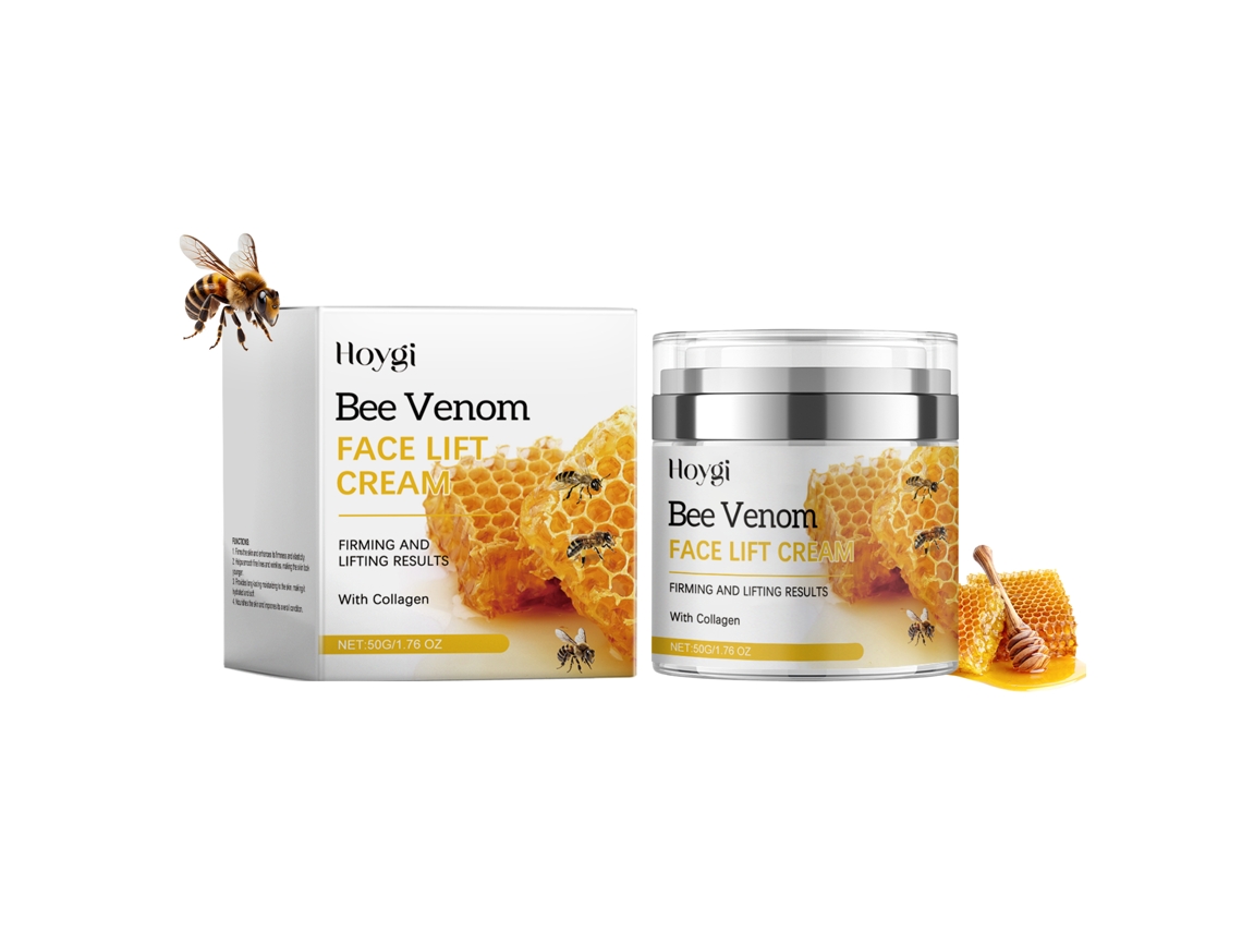 Crema antiedad con veneno de abeja que reduce las arrugas y tonifica la piel.