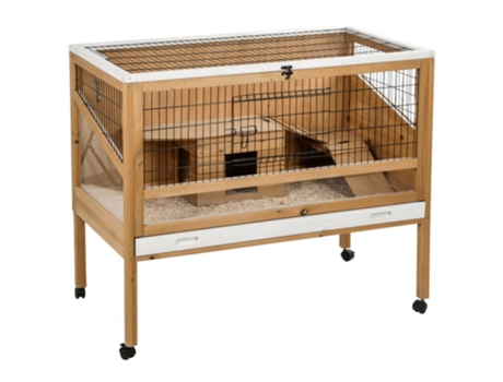 Kerbl Jaula de animales Indoor Deluxe 115x60x92,5 cm madera 82725