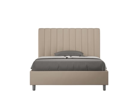 AguedaITYHOME Media Cama Tapizada Sin Somier (120 x 190 cm - Paneles de Melamina y Piel Sintética)