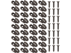 Juego 40 Pequeños Ganchos Latón Colgar Pared Marrón Oscuro Estilo Vintage Ropa