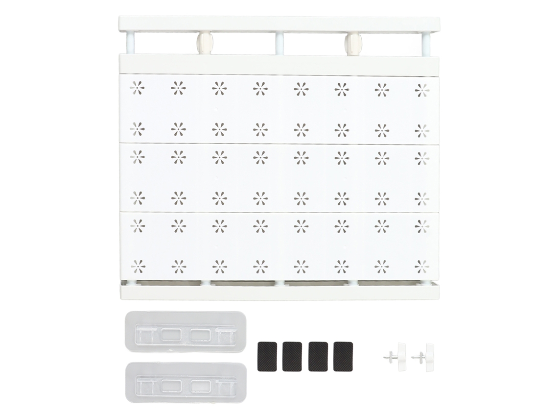 Estante Extensible Para Armario De 38-60 Cm, Sin Clavos Y Con Gran Capacidad De Carga Para Ropa Y Artículos Del Hogar.