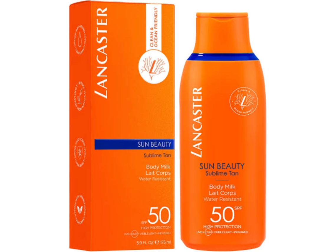 Protector Solar LANCASTER Sun Beauty Body Milk SPF50 (175 ml)