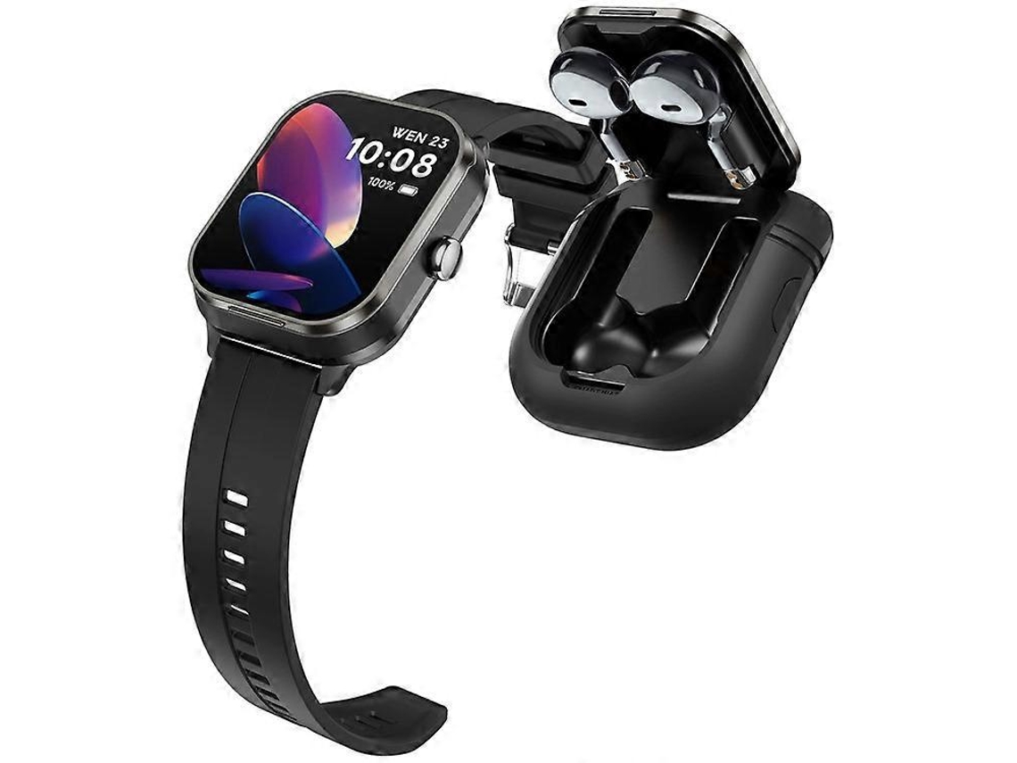Reloj inteligente 2 en 1 D8 Pro con Bluetooth y TWS, monitor de salud, llamadas Bluetooth, reloj deportivo, correa de silicona Ly Ebike