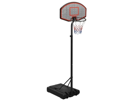Canasta de baloncesto polietileno negro 237-307 cm VIDAXL