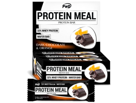 Barritas Protein Meal Sabor Chocolate Negro Con Naranja 12X35G PWD