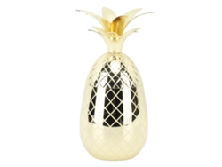 Vaso Con Forma De Piña De 500 Ml De Acero Inoxidable Con Tapa. Vaso Versátil Para Beber, Color Plata.