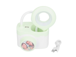 2026-lámpara De Escritorio Multifuncional Forma Cámara Led Luz Suave Usb Recargable Para Lectura Verde