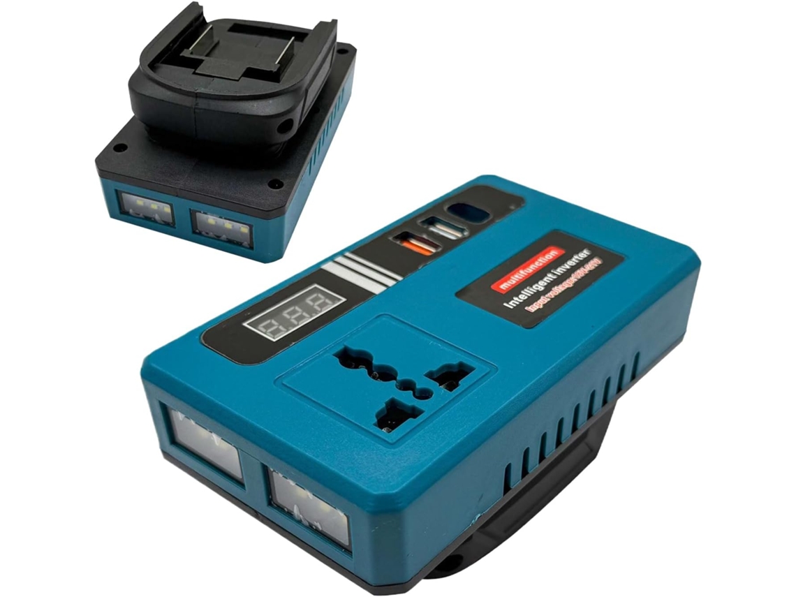 Inversor De Batería De 21 V Con Luz Led Integrada Y Generador.