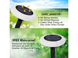 2026-lámpara De Jardín Led Rgb Con Degradado Colorido Para Exteriores, Patio, Paisaje Y Césped, 10 Led, Enchufable