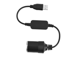 Adaptador Portátil De 12 V Con Convertidor De Usb A Toma De Mechero De Coche
