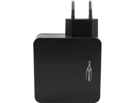 Cargador de Pared ANSMANN 1001-0095 Carga Ultra-Rápida (3A - USBUSB-C - Negro)