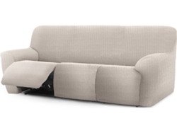Funda de Sofá Relax Extensible 3 Plazas x 3 EYSA Premium Jaz Tejido Multielástico (200-260 cm - Poliéster y Algodón - Lino)