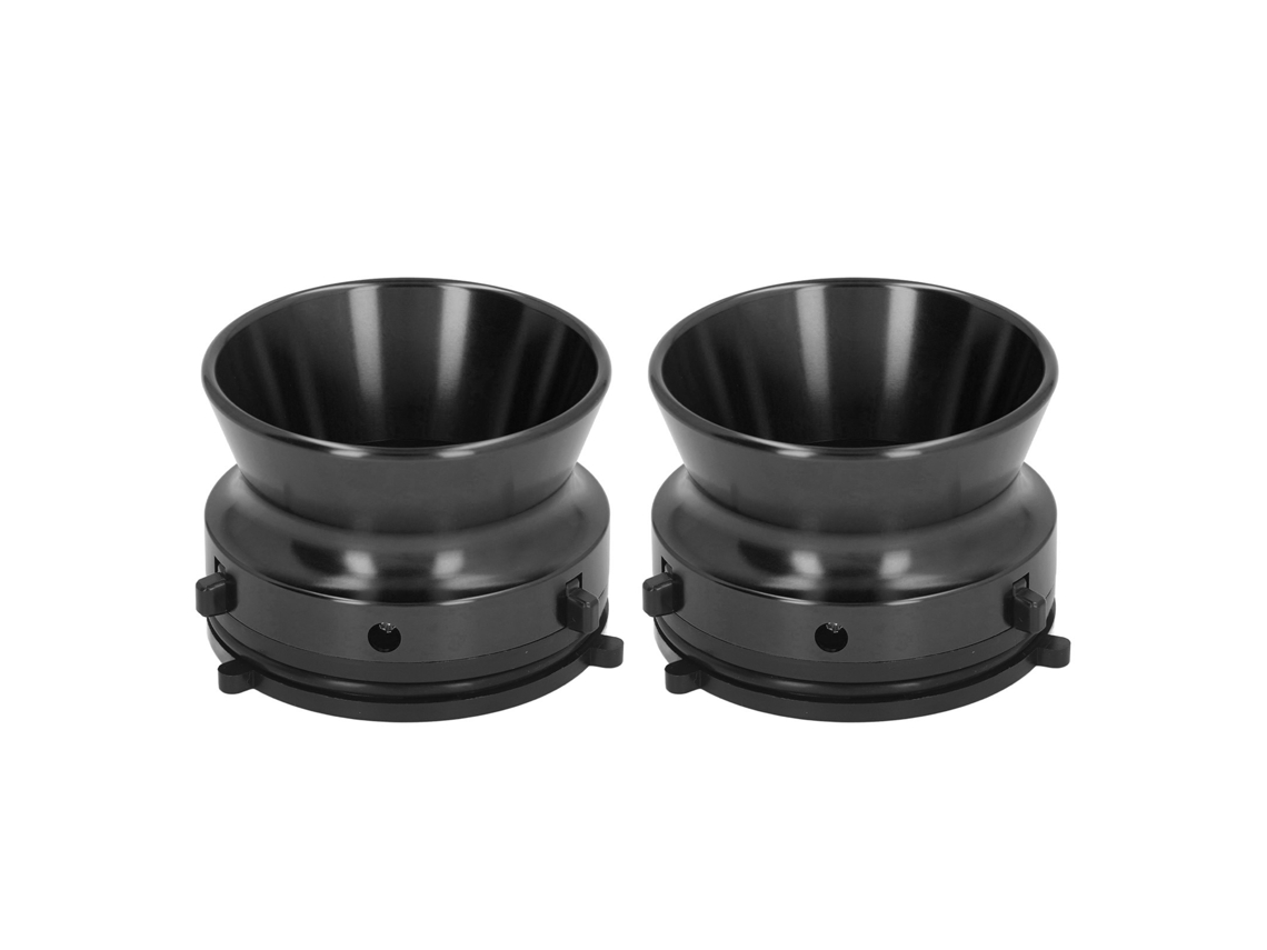 1 Par De Adaptadores De Buje Nab De Aleación De Aluminio Pulido, Apertura De 10 Pulgadas, Universales Para Studer Revox Akai Teac, Color Negro.