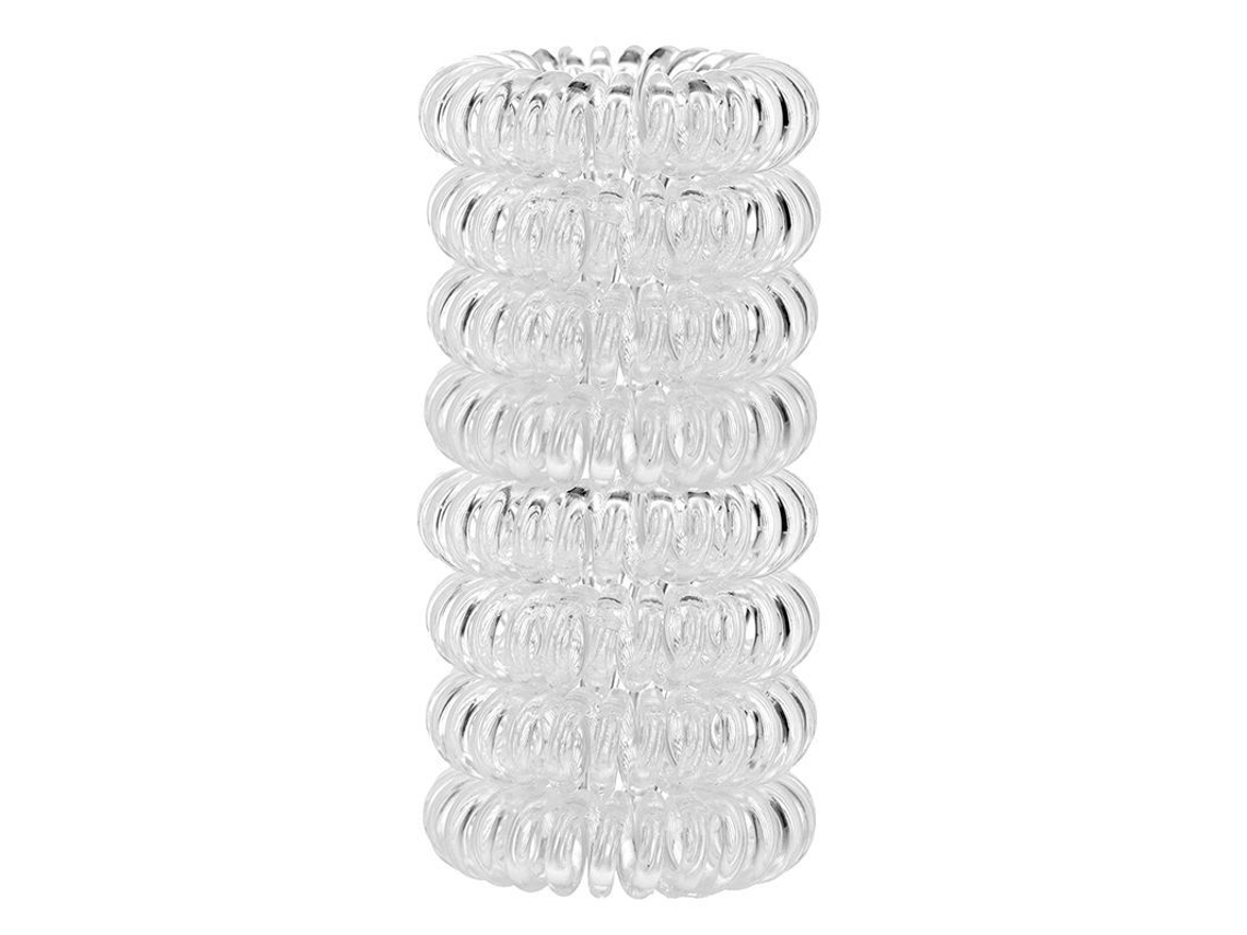Gomas Elásticas Transparentes En Espiral Para El Cabello, Sin Marcas, 9 Unidades Para Coleta Y Pulsera.