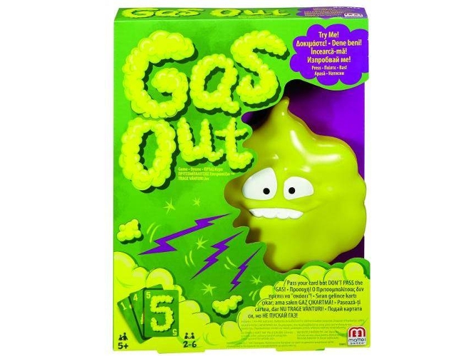 Juego De Mesa mattel gas out edad 5 games jogo tabuleiro dhw40