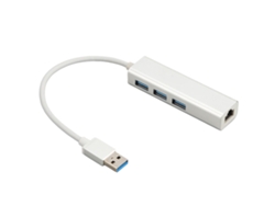 Adaptador Ethernet Usb 3.0 Rj45 Gigabit 10/100/1000m Alumínio Plug And Play Para Win Linux Os X