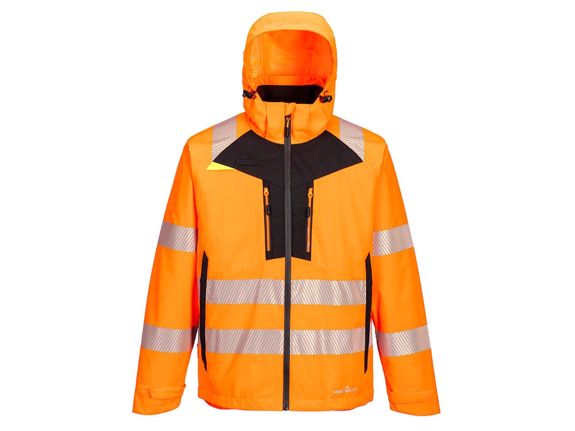 Chaqueta 4 En 1 De Alta Visibilidad Dx4 Naranja Negro / Xxl