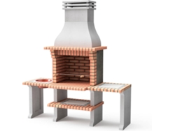 Parrilla Barbacoa MOVELAR Azores Plus XL (Ladrillo Tintado - 210x81x250cm)