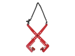 Garra para extracción de palets, alta capacidad de carga, construcción duradera, color rojo, 500 kg