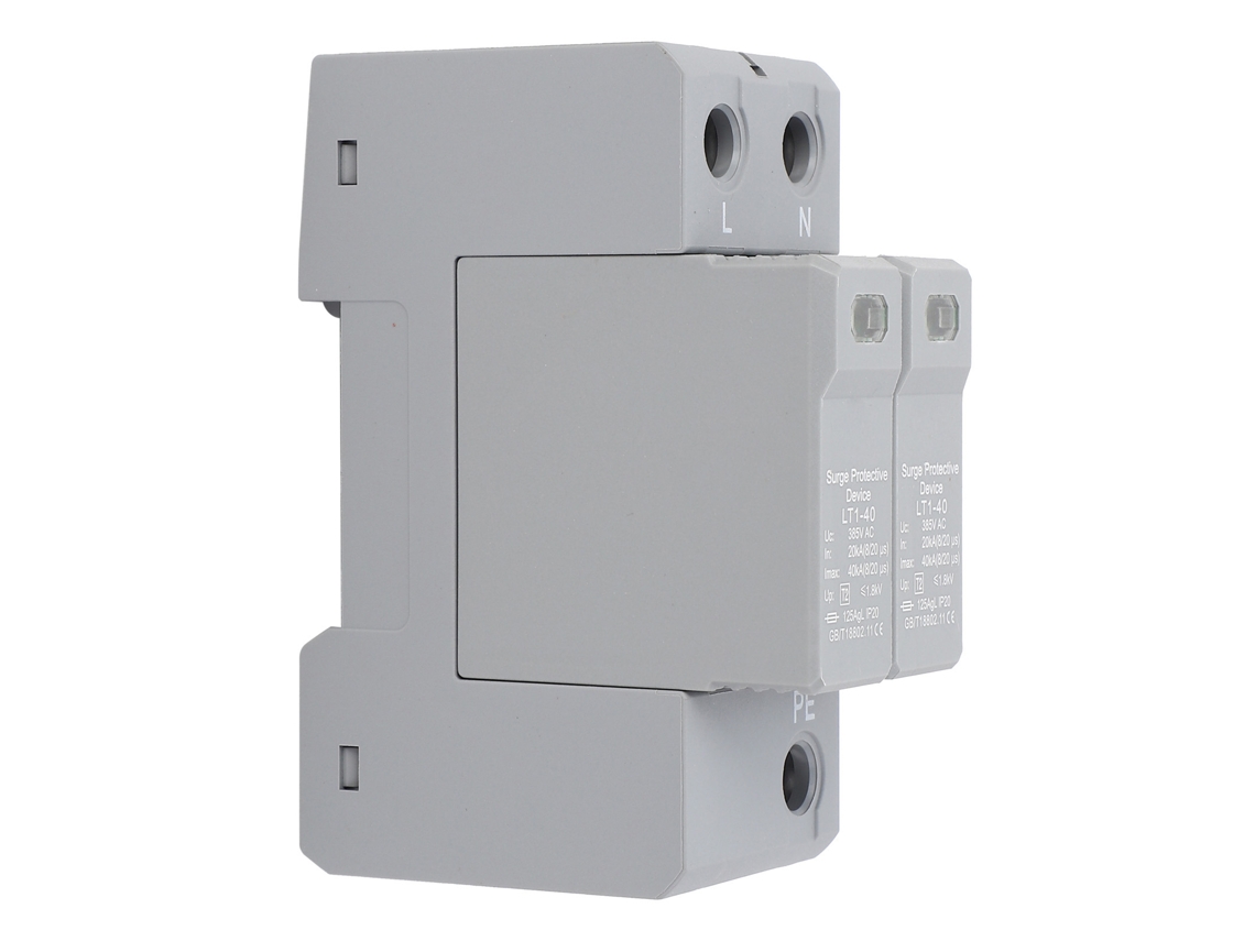Protector De Sobrecarga Ac 385v 2p 40ka De Baja Tensión Para Rail Din 35mm Lt1‑40