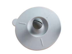 Tapa Universal De Silicona Antipolución Con Asa Para Tazas De Cerámica Y Vidrio - Gris