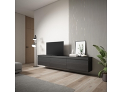 Mueble TV, Televisión, 240x45x35 cm, Colgado, Suspendido, Negro SKRAUT HOME