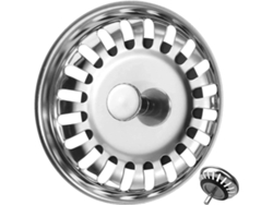 Colador Tapón Fregadero Cocina Acero Inoxidable Tapa Filtro Desagüe Diámetro 80 Mm Resistente Duradero