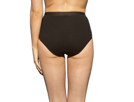 Bragas de Mujer OLLY Cintura Alta Savannah Negro (XL)