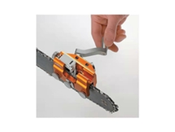 Herramienta De Afilado De Cadena Portátil Con Pinza Para Motosierra Precisa Restablecimiento De Dientes Amarillo 310g